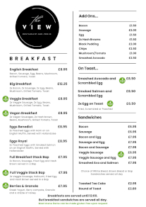 Click to open breakfast & lunch PDF